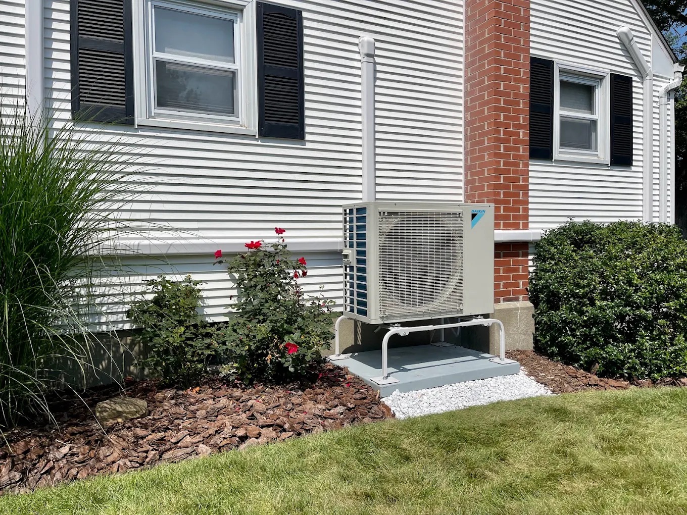 Ductless Mini-Split near garden